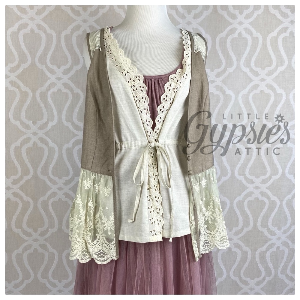 A’reve Dusty Rose Tulle Slip Dress - Picture 11 of 15